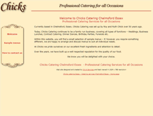 Tablet Screenshot of chickscatering.co.uk